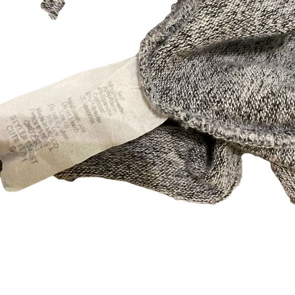 Pink Clover Women's Pullover Sweater with Elbow Patches, Gray, Size S - Picture 5 of 6